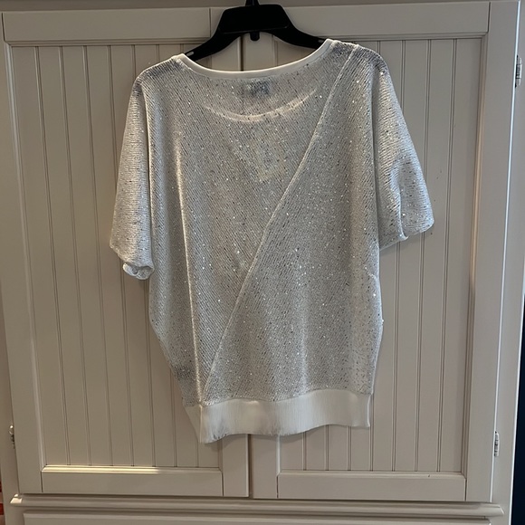 Eggshell sparkly top - Picture 2 of 3